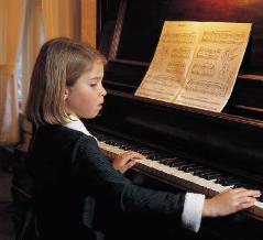 Picture of a girl playing piano