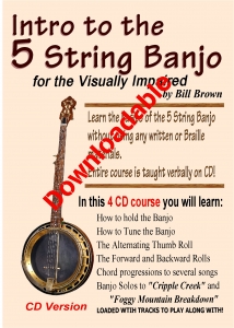 Intro to the 5 String Banjo for the Visually Impaired (Downloadable)