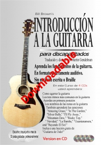 Introduccíon a la Guitarra para discapacitatos visuales (Telecargable)